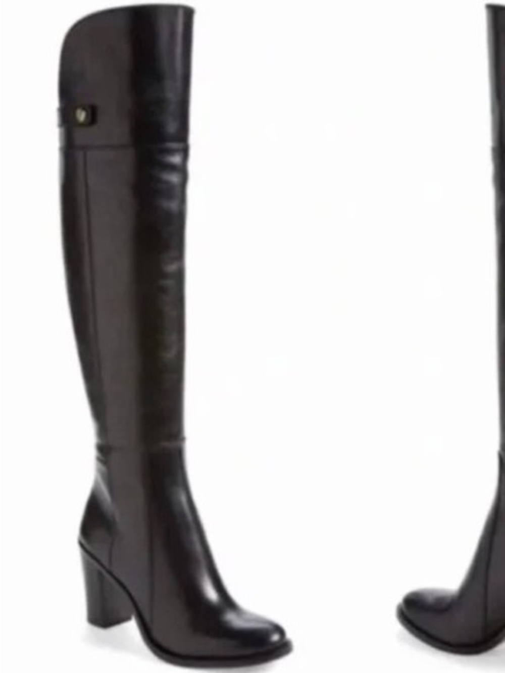 Louise et Cie Navaria Black Leather Black Over The Knee Boots size 6 36 Riding - Picture 13 of 14